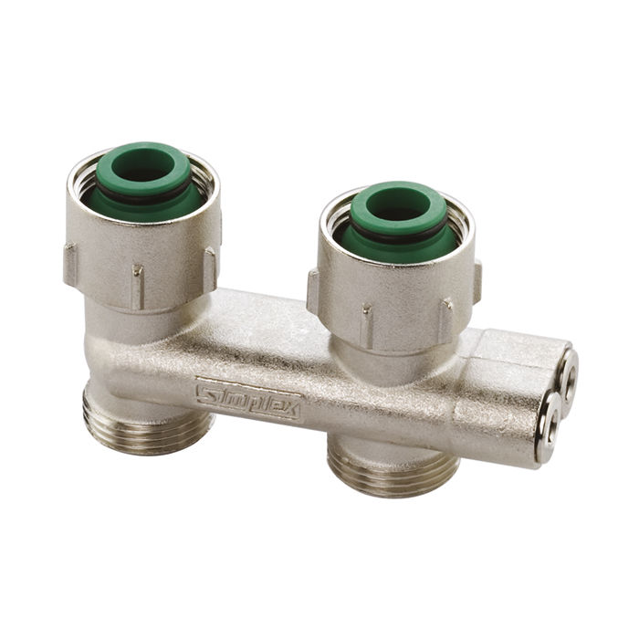 H-onderblok aanv/ret gekruist, recht MF G3/4x3/4 EK Ni Simplex VVE=5 Flamco